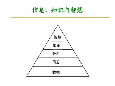 从数据到智慧 信息在这条价值链中居于何处？